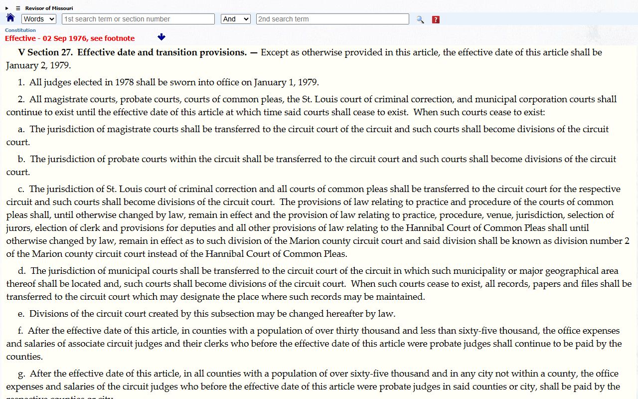 Marion County court records Missouri Constitution Hannibal Division 2