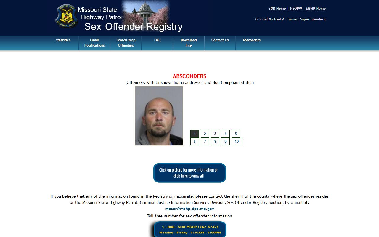 Marion County arrest records Missouri sex offender registry