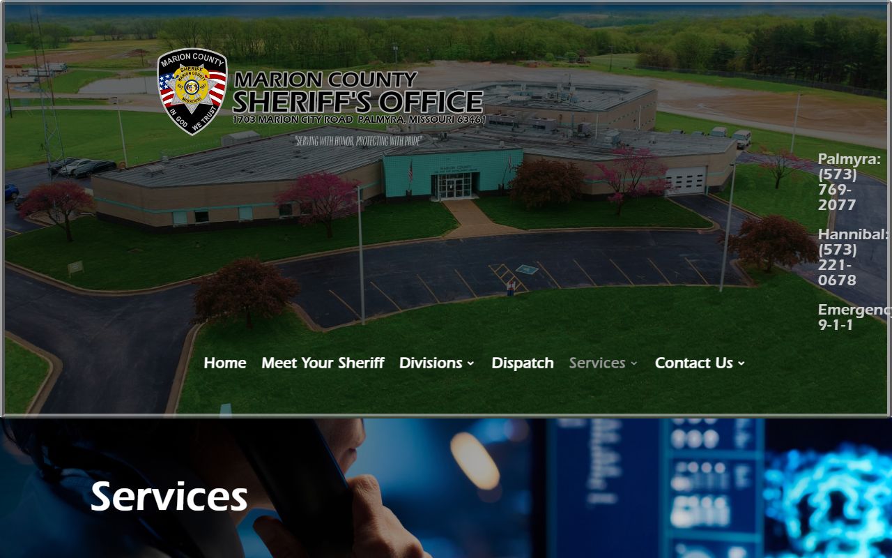 Marion County arrest records sheriff services and VINE information