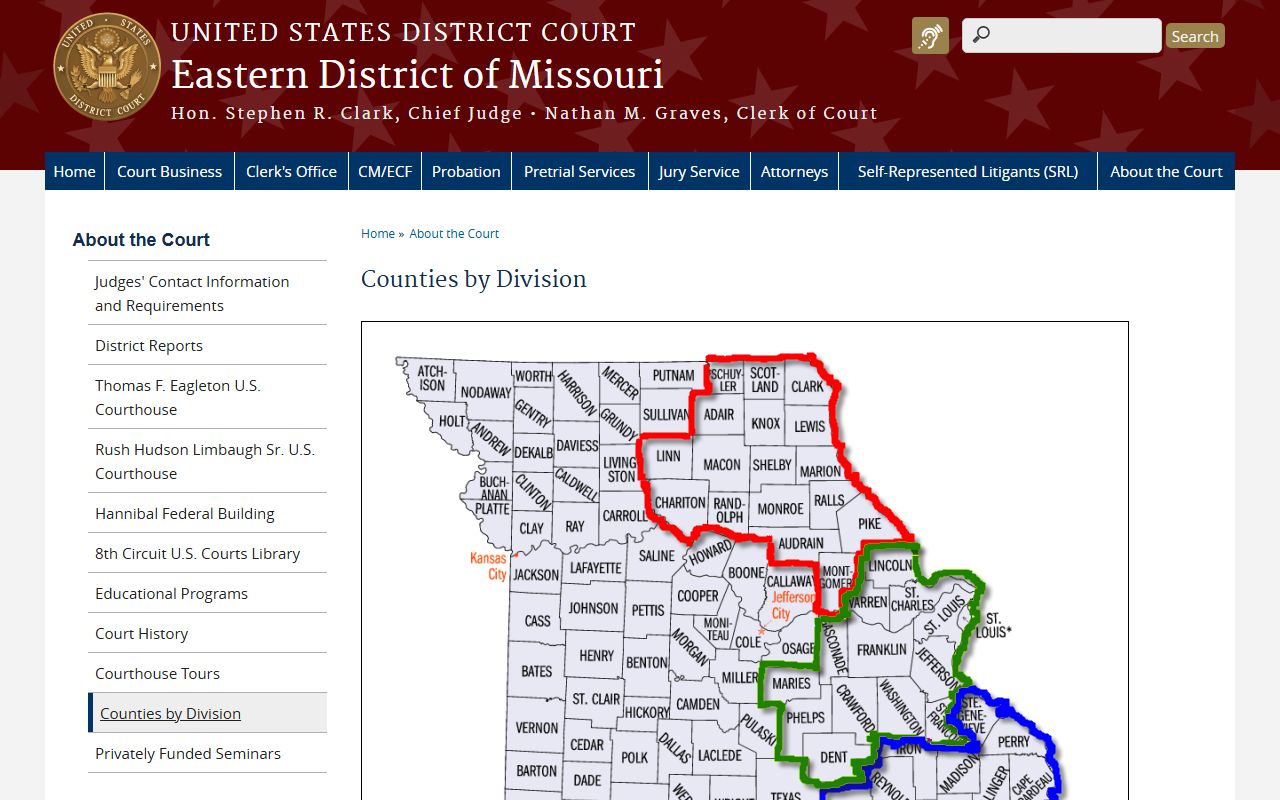 Marion County Circuit Court federal division context for Eastern District of Missouri