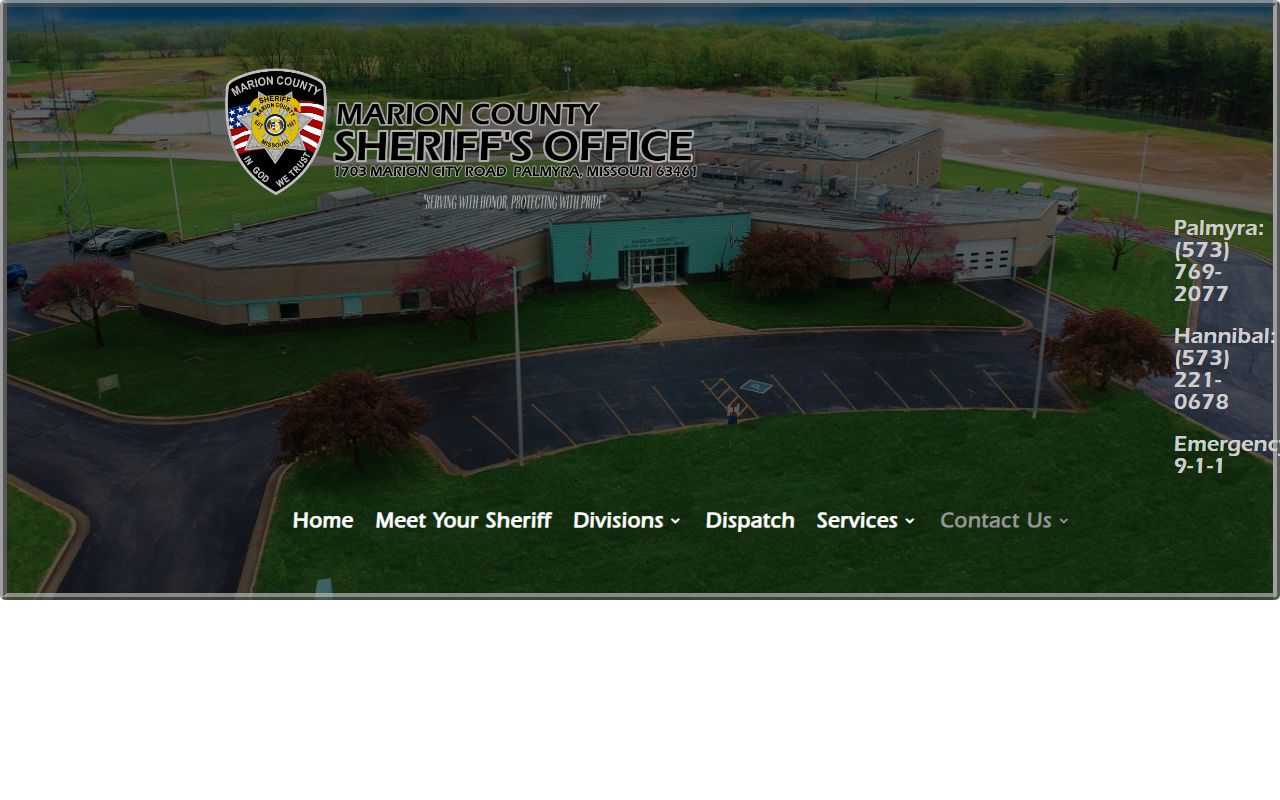 Marion County warrant search sheriff contact page